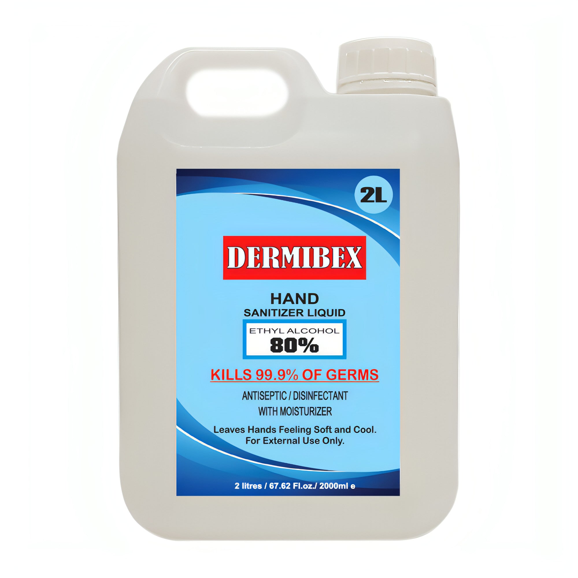 Dermibex Liquid Hand Sanitizer & Surface Disinfectant 2 Liters - Hami Perfumes Dubai